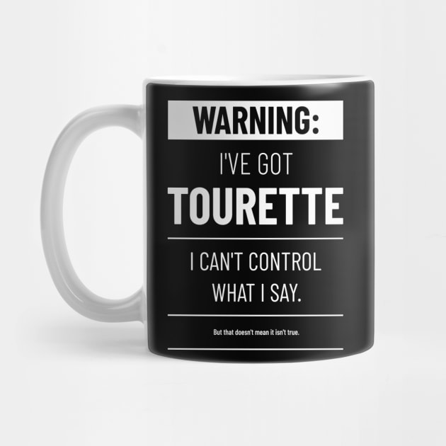 Tourette warning T-shirt by ShirtBricks